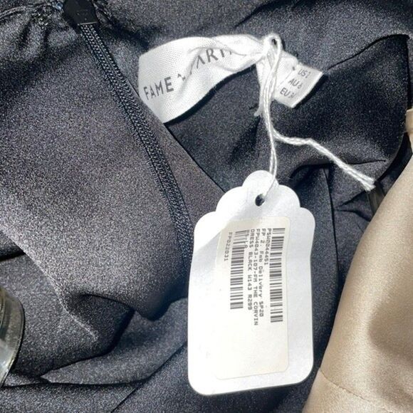 Fame and Partners Maxi Black Dress Womens Size 2 - Picture 12 of 12